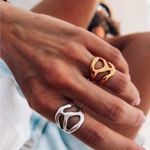 Silver and Gold Plated Rings - Picture 1 of 6